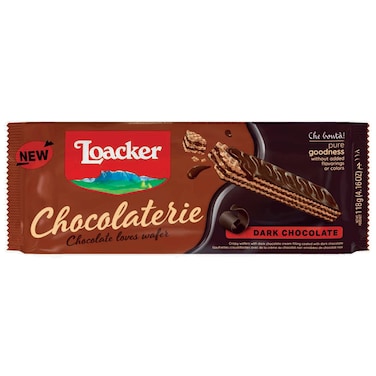 Loacker Chocolaterie Dark Chocolate Wafer, 118g
