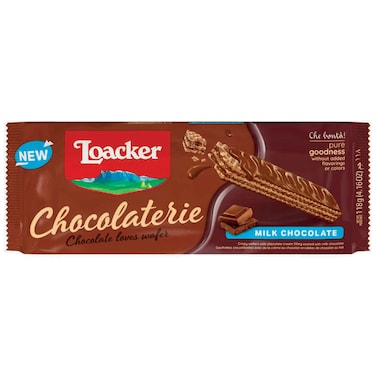 Loacker Chocolaterie Milk Chocolate Wafer, 118g