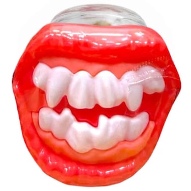 ألينز ساور حلوى مصاصة حامضة على شكل أسنان بنكهة الفراولة 15 غرام