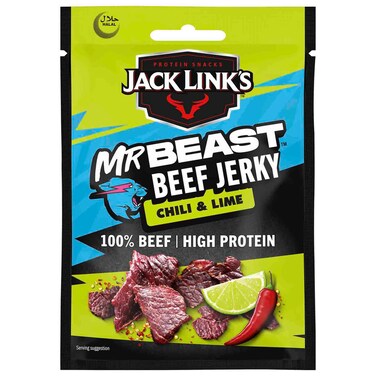 Jack Link's Chilli and Lime Beef Jerky Protein Snack, 25g