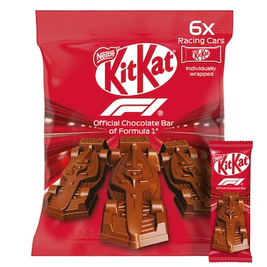 كيس شوكولاتة نستله كيت كات F1 أيقونة سيارة سباق صغيرة، 66 جرام