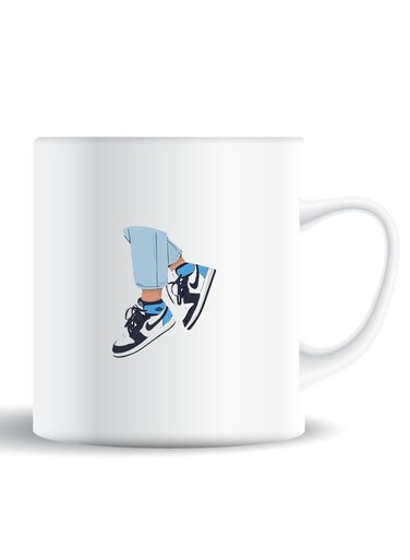 Premium Quality Two Sided Printed Coffee Mug Tea Cup Sneakers For Home Office, Kids Men Women