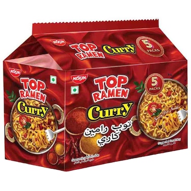 نيسين توب نودلز رامين بالكاري سريعة التحضير نباتية 70 غرام حزمة من 5