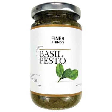 فاينر ثينغز صلصة البيستو الخضراء بالريحان ، 190 غرام
