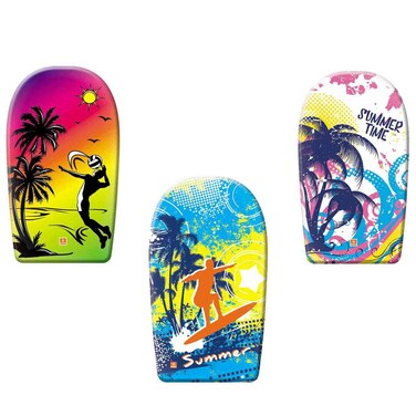 Mondo Body Board, Lightweight Beach Bodyboard for Kids and Beginners, Assorted Designs, 84cm