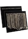 Necklace Organizer - 2-Pack 17 Hooks Velvet Necklace Board, Holder, Display Stand, Tray, for Bracelets, Chockers, Chains, Jewelry Storage, Show, Retail, Shop, Home, Black, 14.6 x 11.9 x 4.5 Inches