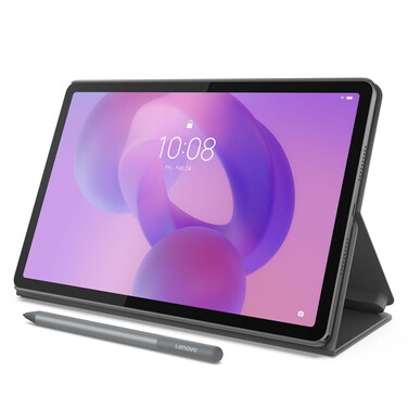 لينوفو آيديا تاب جهاز لوحي 11 بوصة، 5G، ذاكرة 8 غيغابايت، سعة تخزين 128 غيغابايت مع قلم وحافظة، لون رمادي لونا