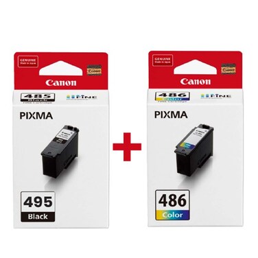 Canon PG-495 Black &amp; CL-486 Color Ink Cartridge Combo Pack for PIXMA Printers