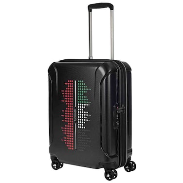 American Tourister Technum Next Spinner Hard Luggage Polycarbonate TSA Lock, 55cm Cabin Size, UAE Design, Black