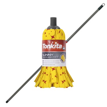 تونكيتا ممسحة صني بعصا، رمادي