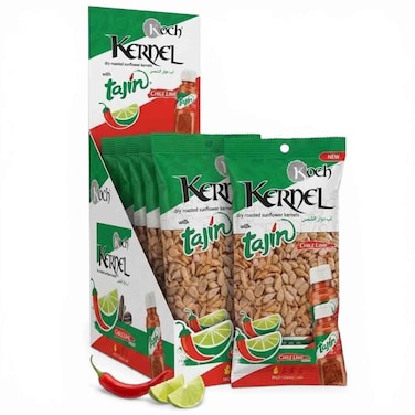 Kuche Dry Roasted Sunflower Kernels Chile Lime, 125g, Pack of 6