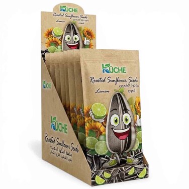Kuche Roasted Sunflower Seeds Lemon, 120g, Pack of 6