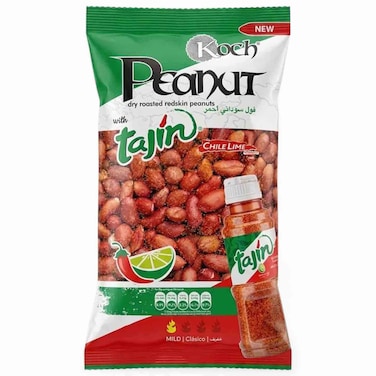 Kuche Dry Roasted Redskin Peanuts Chile Lime Tajin, 125g