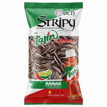 Koch Stripy Sunflower Seeds Tajin Chile Lime Flavor, 100g