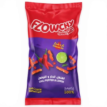 Kuche Crunchy Puffed Corn Chili Pepper and Lemon Flavor, 70g