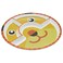 Dinewell Kids Round Plate Tiger Design Section Plate for Toddlers and Kids