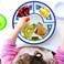 Dinewell Kids Round Plate Panda Design Section Plate for Toddlers and Kids