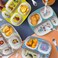Dinewell Kids 5 Piece Dinner Set Sea Life Design, Plate, Bowl,Tumbler, Spoon and Fork Set