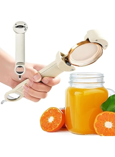 ALMEKAQUZ Multi Functional Retractable Bottle Opener, Bottle Opener，Beer Can Opener，Grippers for Opening Jars, Jar Opener for Seniors With Arthritis, Suitable for Weak Hands and Elderly Arthritis