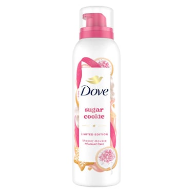 Dove Sugar Cookie Limited Edition  Shower Mousse,  Rich Cleanser  with Sweet Cookie Fragrance, Sulfate Free,  200ml