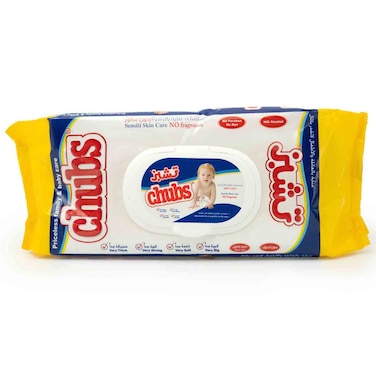 Chubs Baby Sensiti Wet Wipes, No Fragrance, Soft Care, 40 Sheets