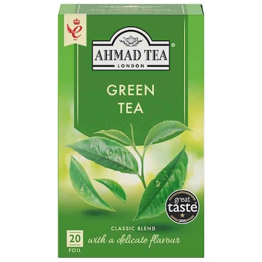 Ahmad Tea Green Pure Tea Bags, 2g, 20 Tea Bags