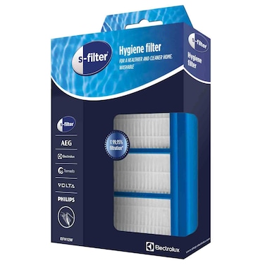 Electrolux Hygiene Filter for ZSPC2000 Vacuum Cleaner, Washable Fine Particle Filtration, EFH12W