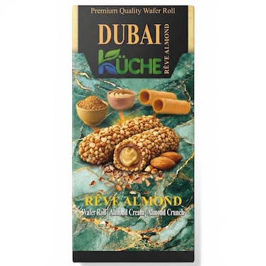 Kuche Reve Almond Wafer Roll, 80g