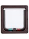 WinmetEuro Pet Flip Door, Cat Flap Door Transparent Exquisite for Household for Indoor and Outdoor(Brown, S)