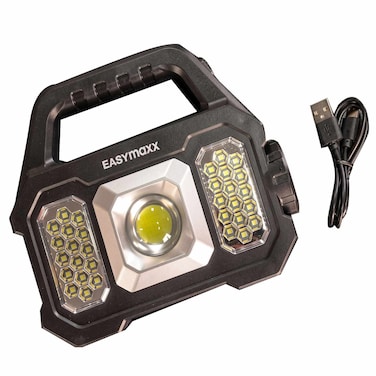 Easymaxx Solar Rechargeable LED Handheld Work Light TC-83291, Black