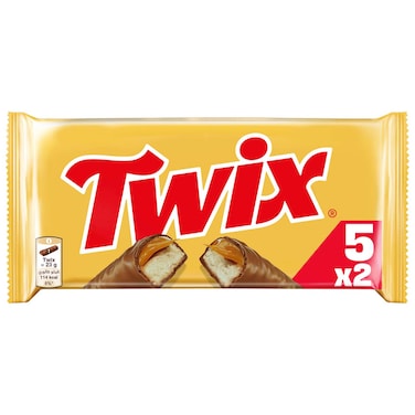 Twix Chocolate Caramel Biscuit Bars, 46g, Pack of 5