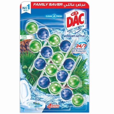 DAC Toilet Rim Block Power Active Pine, 200g