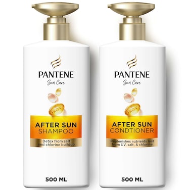 Pantene Pro-V Sun Care After Sun Shampoo and Conditioner, 500ml, Pack of 2