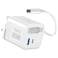 X.CELL GaN II Fast Charger 65W with USB-C Cable 1M, White