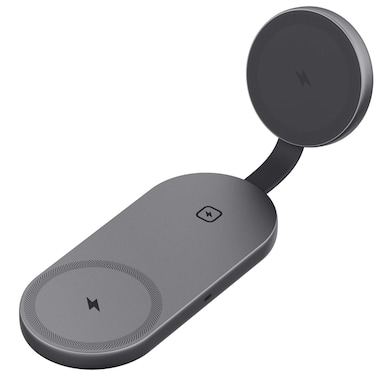 AUKEY Fast Wireless Charging Magnetic 3-in-1 Charger, Black