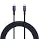 AUKEY Circle CL USB-C to Lightning Cablem 1m, Nylon Braided, Black