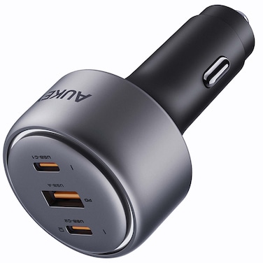 AUKEY Pathfinder Mix Car Charger 165W, Multi-Port Fast Charging, Black