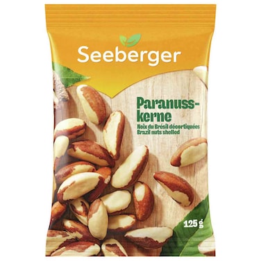 Seeberger Brazil Nuts Shelled, 125g