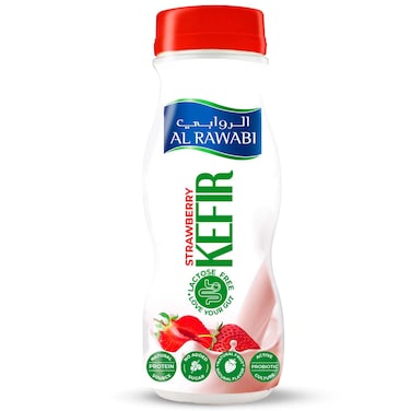 Al Rawabi Kefir Strawberry, Lactose Free, 200ml