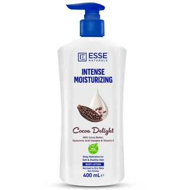 Esse Naturals Intense Moisturizing Cocoa Delight Body Lotion with Cocoa Butter, 400ml