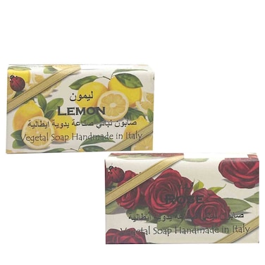 Alchimia Vegetal Soap Rose and Lemon, 100g, Pack of 2