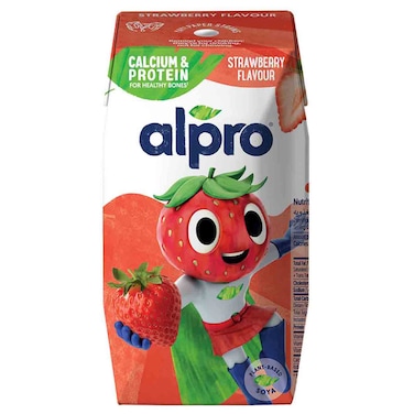 Alpro Strawberry Flavoured Soya Drink for Kids, 200ml