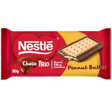 Nestl&eacute; Choco Trio Peanut Butter, 90g, Pack of 2