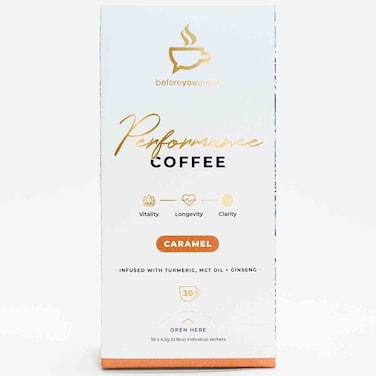 Beforeyouspeak Performance Coffee Caramel, 30 Sachets