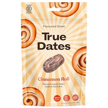 True Dates Flavoured Dates Cinnamon Roll, 100g