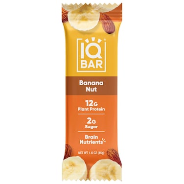 IQBAR Banana Nut Plant Protein Bar, 45g