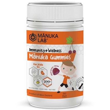 Manuka Lab Immunity Plus Wellness Manuka Gummies Blackcurrant, 270g