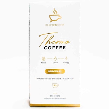 Beforeyouspeak Thermo Coffee Original Instant Coffee Sachets, 195g, 30 Sachets