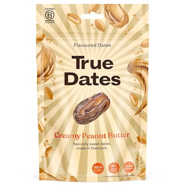 True Dates Flavoured Dates Creamy Peanut Butter, 100g