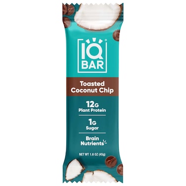 IQBAR Toasted Coconut Chip Plant Protein Bar, 45g